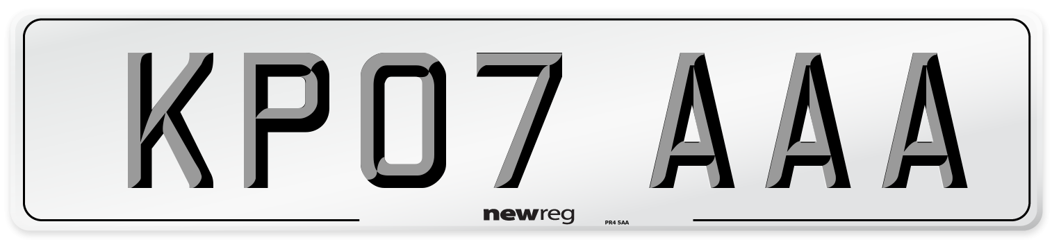 KP07 AAA Number Plate from New Reg